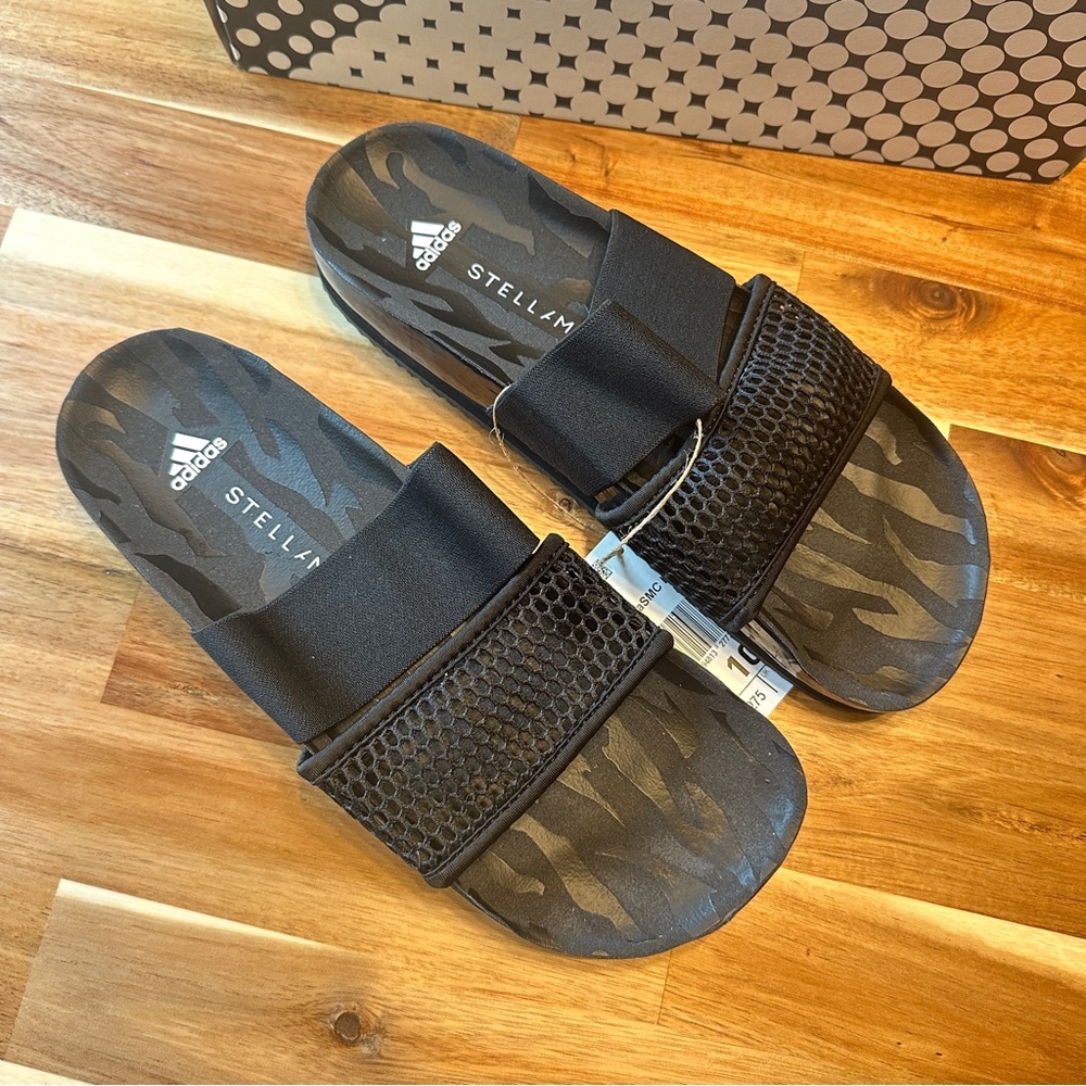 Adidas Stella McCartney x Wmns Lette Slide 'Core Black' FY1164 Size 10